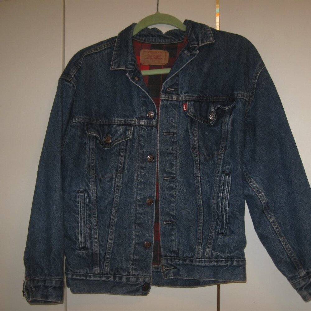 Levi Vintage Denim Jacket Flannel Lined